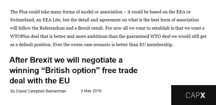 That WTO rules would be the worst case scenario.