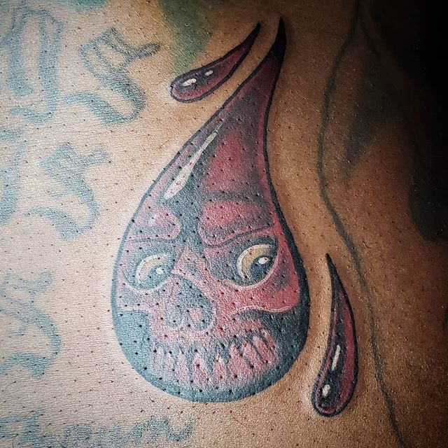 Death Moth stomach piece done by Max LaCroix at Akara Arts in Milwaukee WI   rtattoo