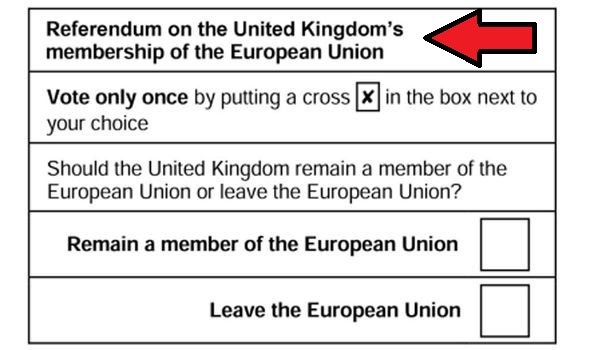 And then after being told all that, we went and voted in the referendum on the United Kingdom’s membership of the European Union.