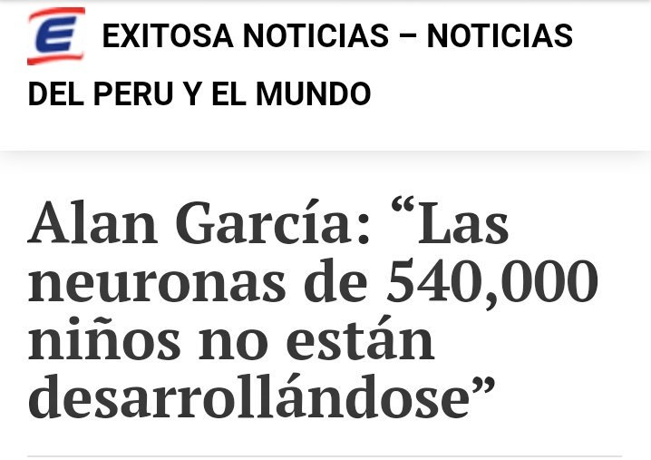 .@AlanGarciaPeru hace politica historica, sin partido ni presidencia. Sabe que en los proximos años puede contribuir a salvar el futuro mental de millones de niños. Ese tambien sera su legado.