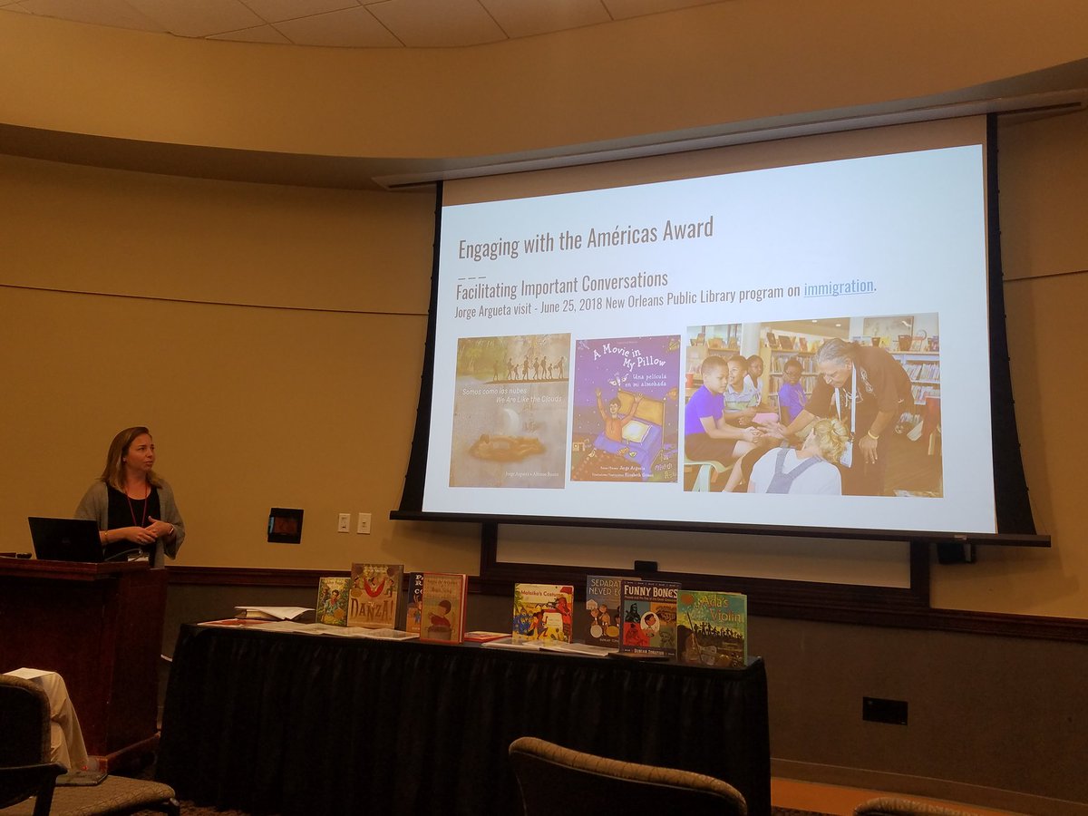 ash_LS_Library's tweet image. Author Jorge Argueta visited the New Orleans Public Library for program on immigration. Great way to talk about tough topics.