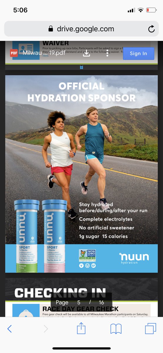 YES 👏🏽🙌🏽 #Nuun is the official hydration sponsor for <a href="/MKE_Marathon/">Milwaukee Marathon</a> I have never been more excited <a href="/nuunhydration/">Nuun Hydration</a> I cannot wait till Saturday!