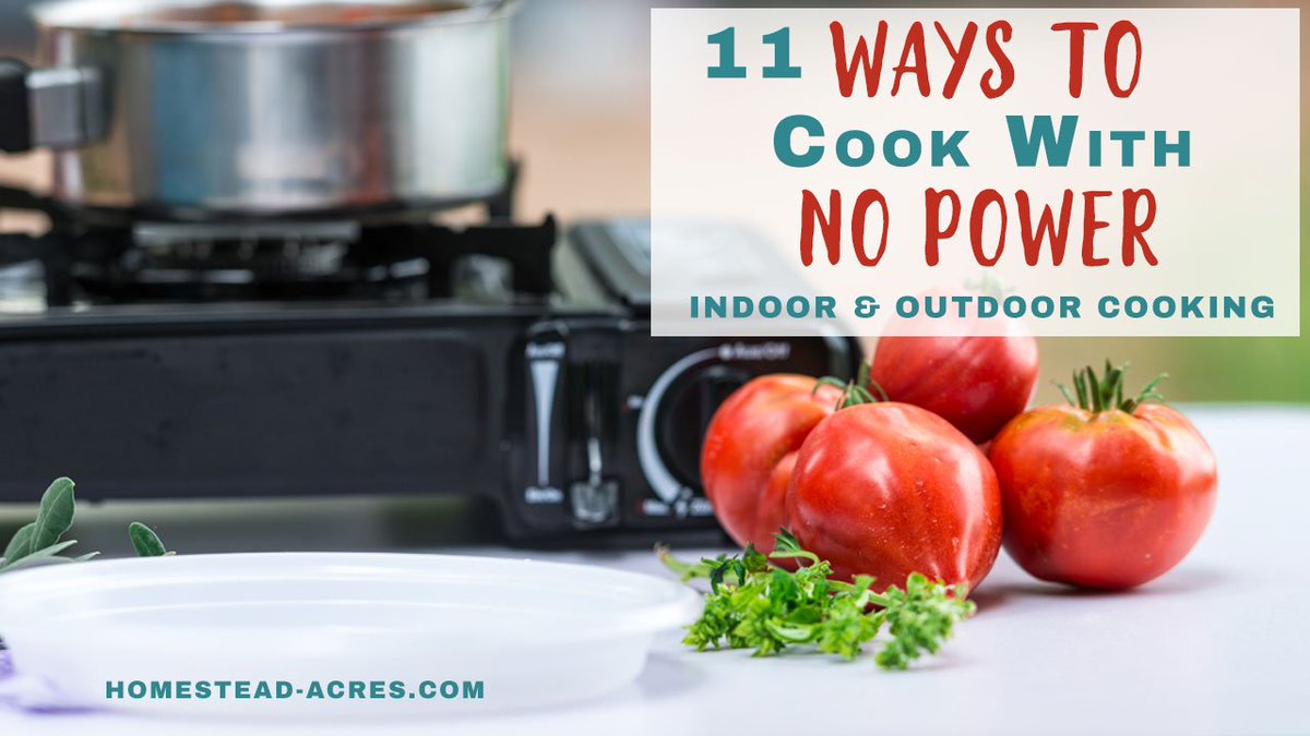 HomesteadAcres's tweet image. Check out these ideas for cooking indoors and outside without electricity and decide what way works best for your emergency preparedness. bit.ly/2CUaGK8 #preppingtips #ReadyLifestyle #EmergencySupplies