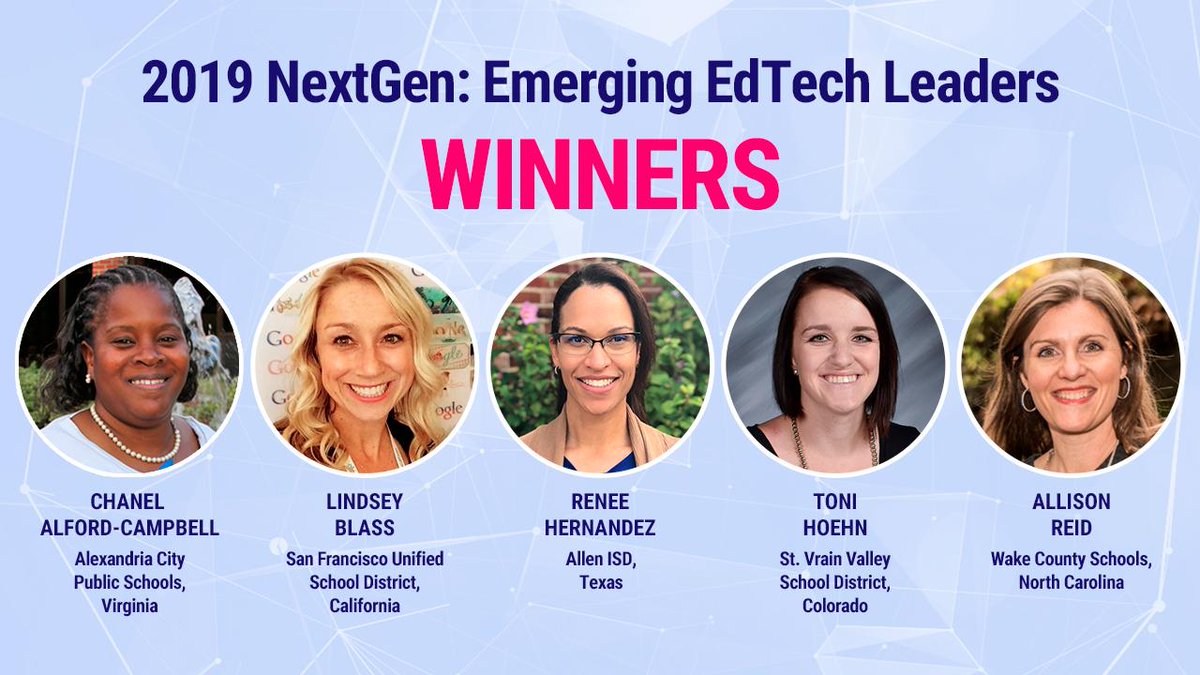 EdScoop_news's tweet photo. Meet the new @CoSN NextGen: Emerging EdTech Leaders #CoSNNextGen #CoSN19 https://t.co/D1bKP8ootx https://t.co/ROhHnFWS9l