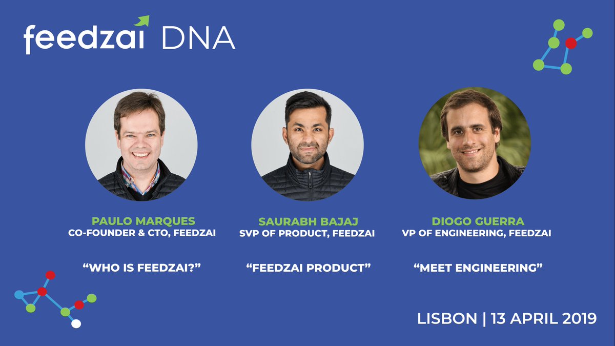 jcsousa9's tweet image. ⭐Meet our speakers for Feedzai DNA! Paulo Marques, Saurabh Bajaj, Diogo Guerra and other #feedzaians will share their knowledge with you. Come meet us on April 13th! Register here: bit.ly/2Vg7fp2 🚀
#feedzai #technology #lisbon #event #talks #openhouse #meetup #dev
