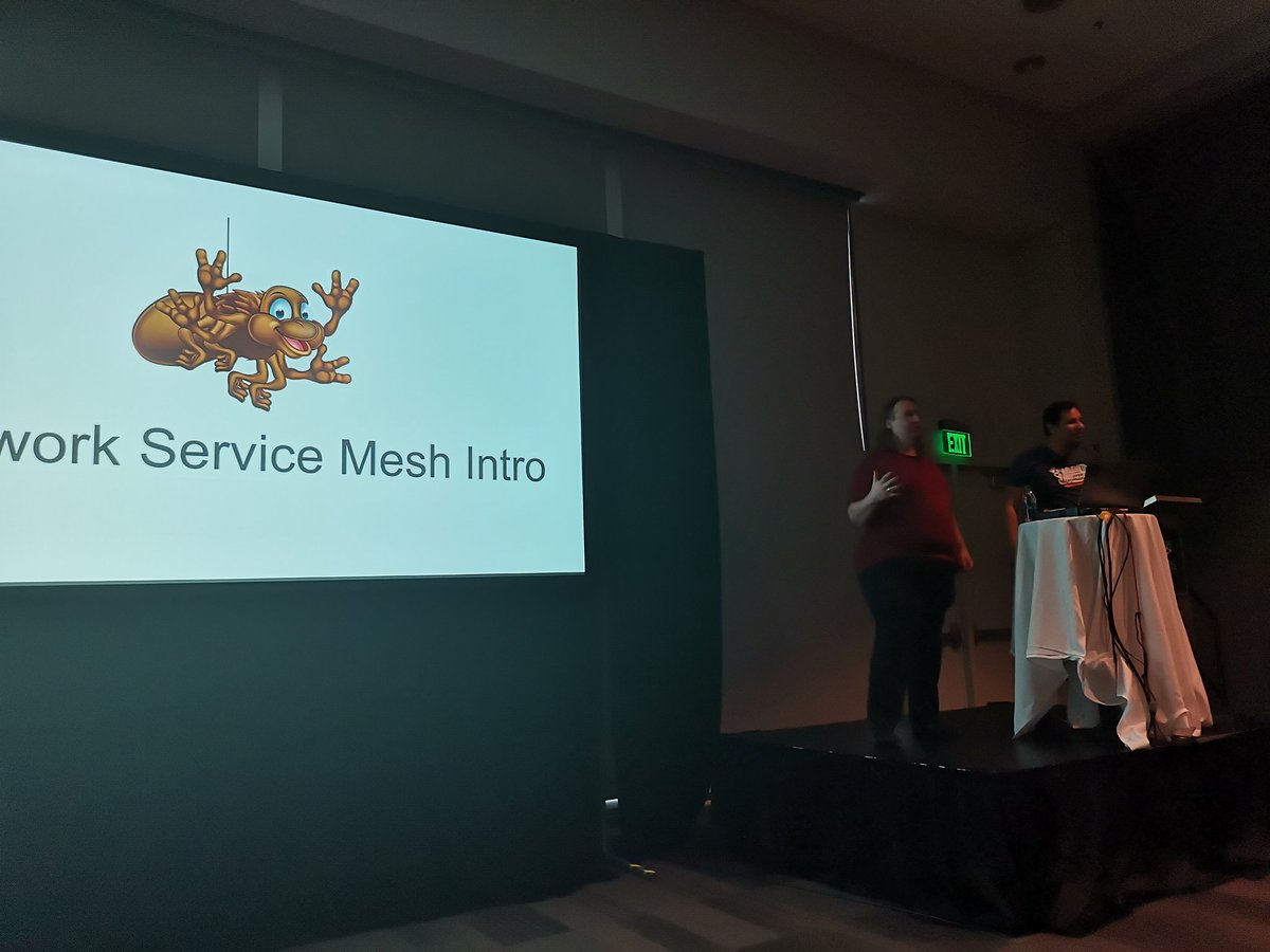 @OpenNetSummit 
@edwarnicke + @ffkiv are presenting an introduction to the #NetworkServiceMesh