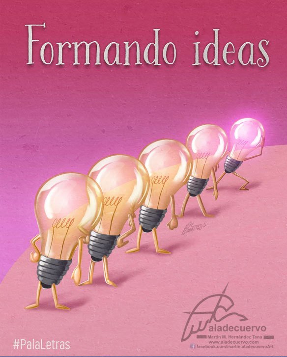 aladecuervo's tweet photo. "Formando ideas" en "PalaLetras" de hoy :D
Reciban un fuerte abrazo en la distancia esperando todo vaya de maravilla!
#AlaDeCuervoIlustracion #PalaLetras #Humorgrafico #FormandoIdeas #Foco https://t.co/j9AejkswHh https://t.co/GSSo8Sj3GX