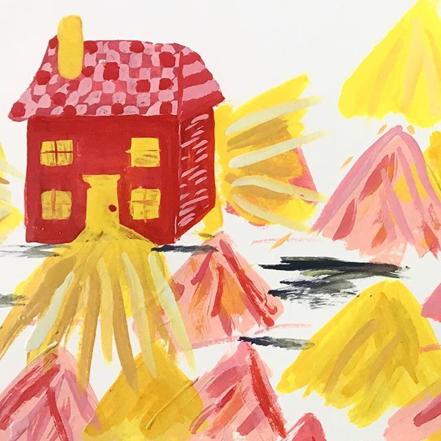 terrifrykasuba's tweet photo. Radioactive house? 
#100dayproject but can’t commit to one thing so I’m doing #100daysofpostingwhateverthehelliwant #takethathashtags #100dayproject #the100dayproject #100dayproject2019
 #kidlit #scarykidlitart #radioactive #illustration #painting https://t.co/co7G3lmwzI https://t.co/aYP7YPr3TO