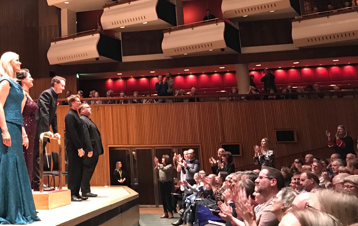 NadinBenjamin's tweet photo. ⁦What a fabulous night - watching “Judith” by Parry ⁦@southbankcentre⁩. ⁦@will_vann⁩ was definitively the man who can! His consideration of the orchestra, soloists and chorus were a joy to watch! Thank you everyone! Soloists including ⁦@tobyspence⁩ - rocked! https://t.co/LLJyBT4OQT