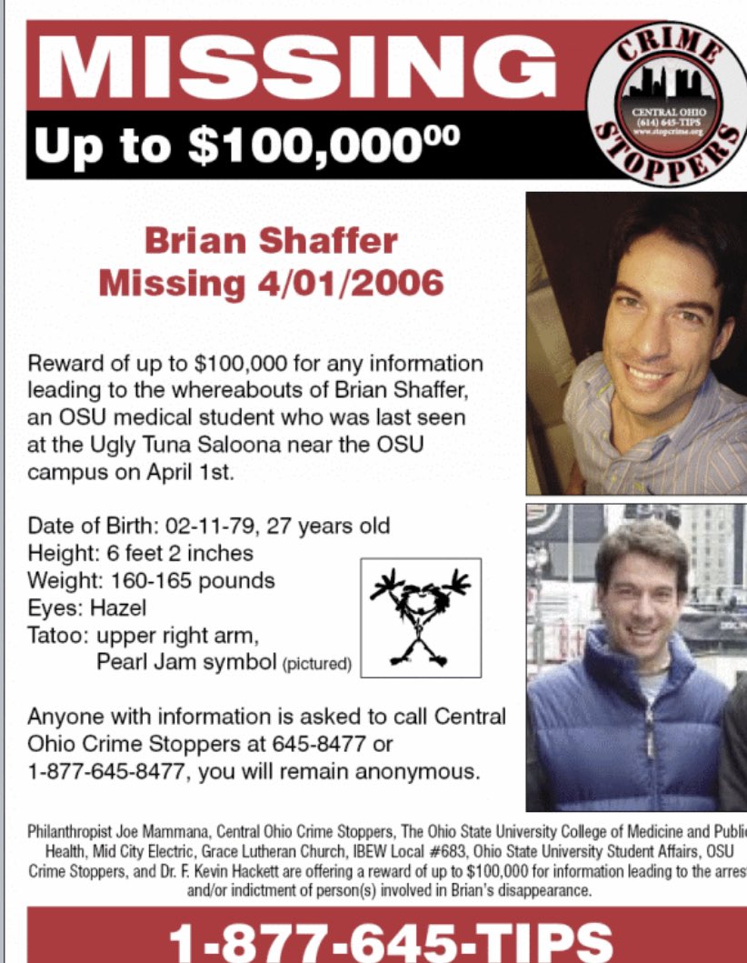 samseles's tweet photo. https://t.co/9ZH1RJaYNb - please retweet! This needs national exposure so we can find out what happened to Brian. Someone knows... #findbrianshaffer2019 #coldjustice #mauramurray #deadoralive #weneedTIPS @christophergia https://t.co/q234TtE2dE