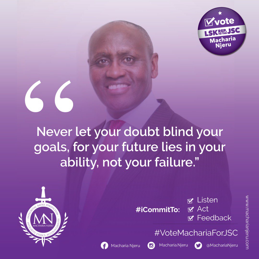 MachariaNjeru's tweet photo. Doubt can kill your ambition to work towards achieving your goals. Never let it blind you because you have all the potential to achieve all you desire.
#ThursdayThoughts #iCommitTo #VoteMachariaForJSC #MachariaForJSC https://t.co/M6fVum5OWt