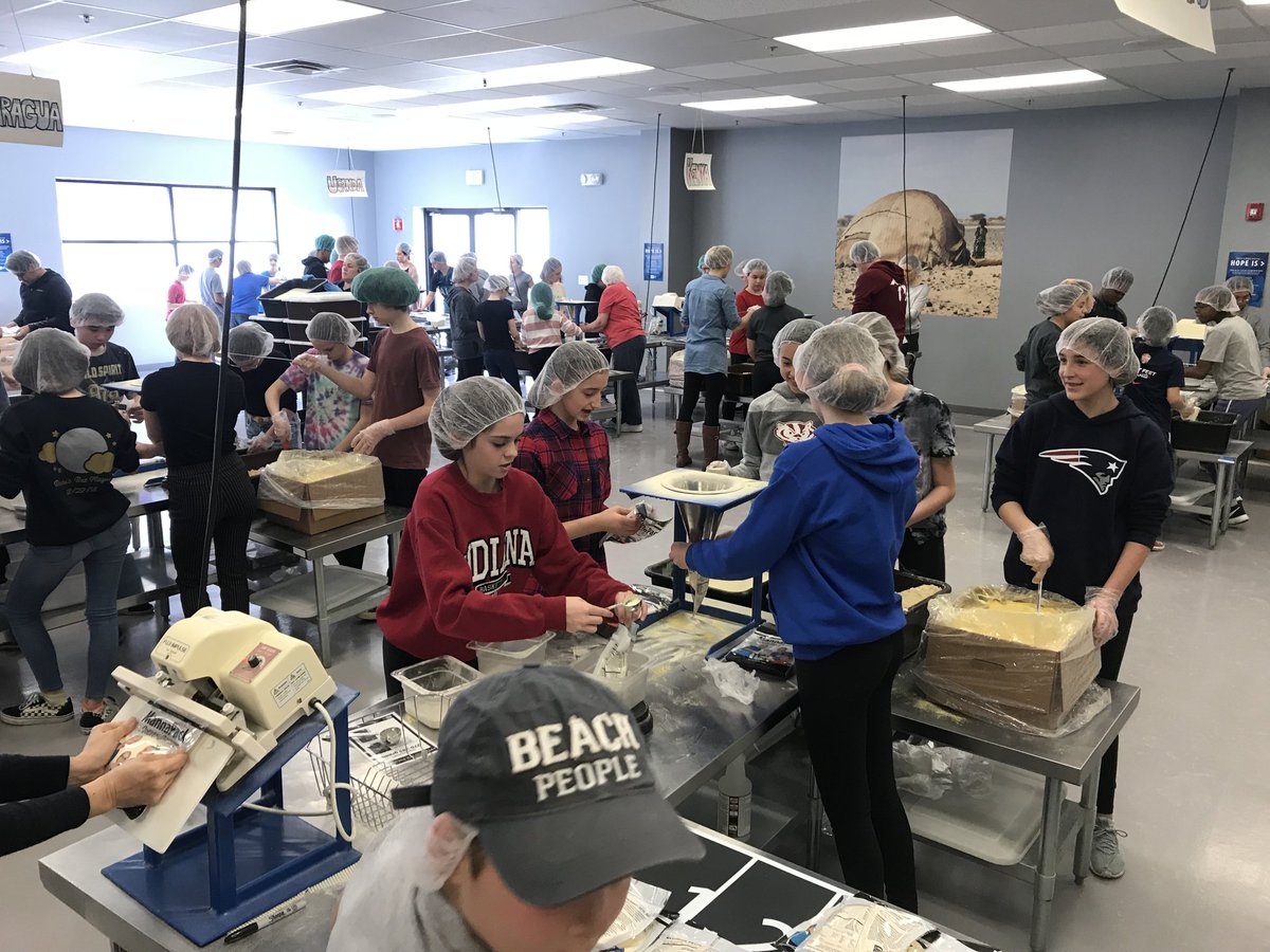 AGBellPrincipal's tweet photo. 7th graders from our neighborhood, options and deaf programs all went to Feed My Starving Children together to package over 56,000 meals. Civics in action at Bell! @AGBellSchool #fmsc_org https://t.co/f2MEBkK8Vv