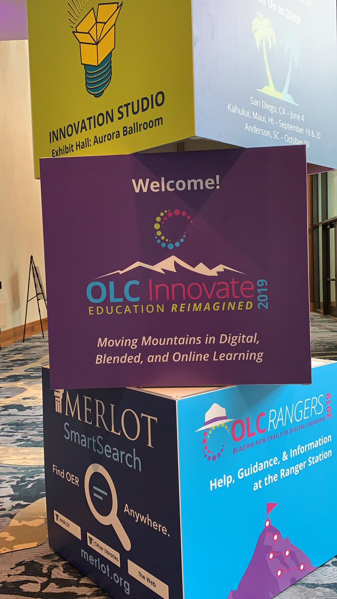 veloffj's tweet photo. Awesome first day #OLCInnnovate! Learned about faculty governance, human centered learning and design, access in rural communities and so much more! https://t.co/AL3fokBNgx