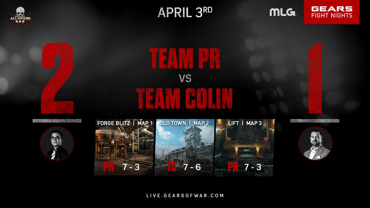 GearsEsports's tweet image. SCORE UPDATE: Team PR win the first Fight Night All-Stars match 2-1!