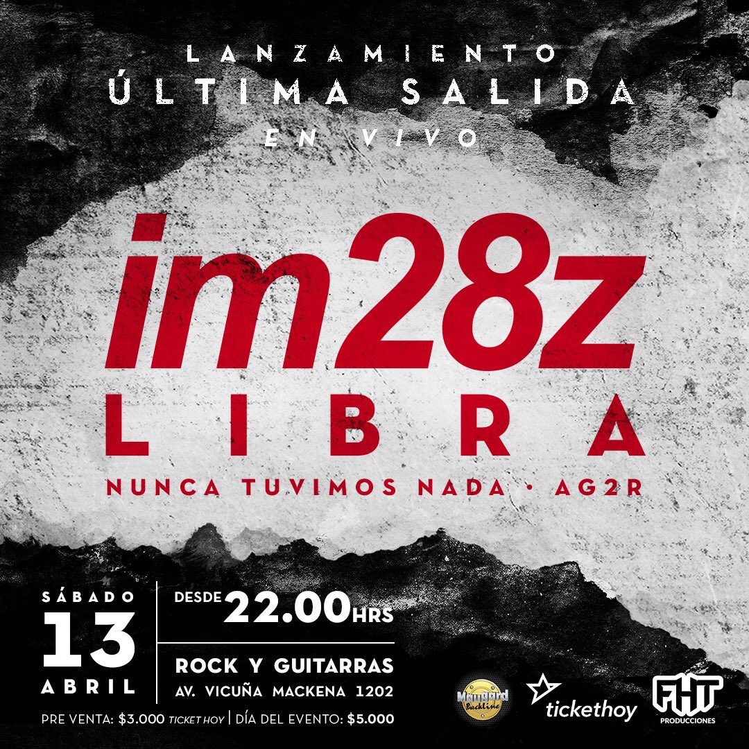 iemeoficial's tweet photo. Este 13 de abril estaremos junto a @libraband , Nunca Tuvimos Nada y AG2R en el Rock y Guitarras, presentando nuestro nuevo vídeo en pantalla gigante. ¡Los esperamos! https://t.co/EaNAd8TdHQ