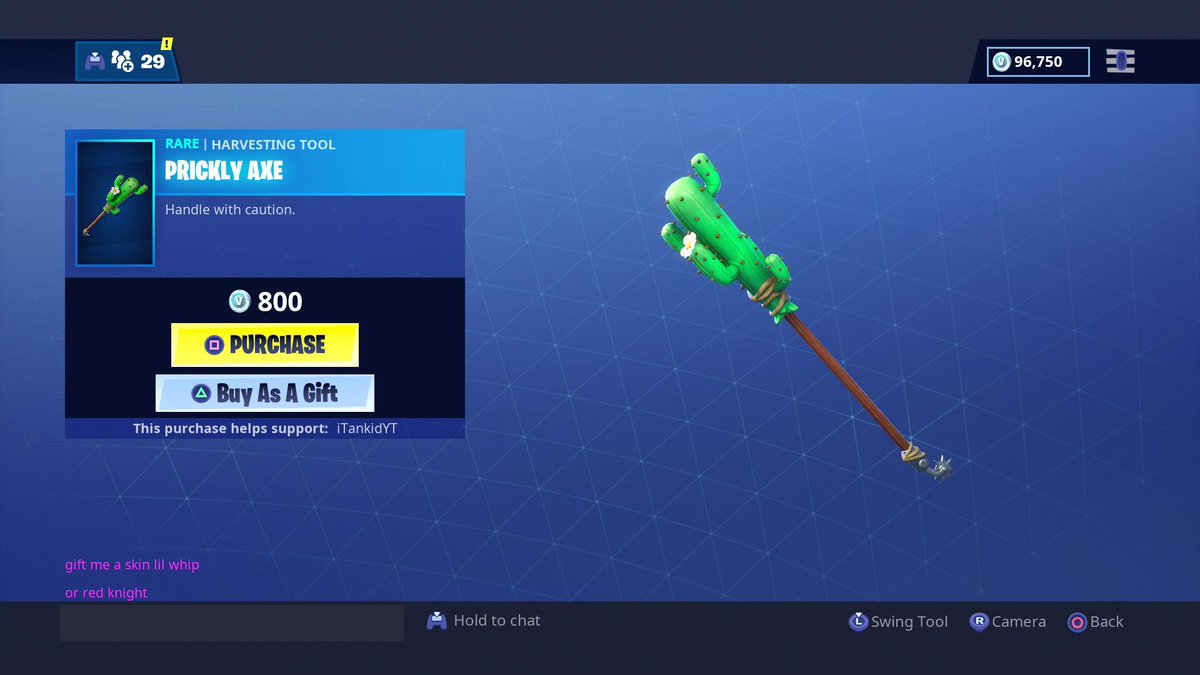 iTankid's tweet photo. Who needs V-Bucks for the New Cactus skin!? 🌵🔥

Like + RT
Follow me
Tweet me your console

Thank you for using code iTankidYT in the shop ❤️ https://t.co/oYYI7j0Nk1