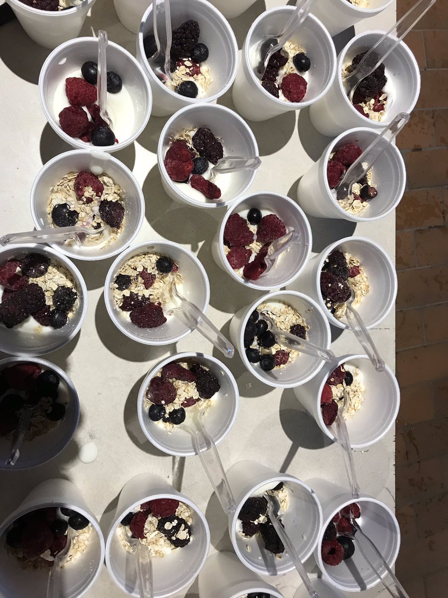 APugsleyConnell's tweet image. Served 300 yogart parfaits today at RLJH. Team work lots of volunteers. #breakfastprogram @NourishNS @HRCEHealthPromo @RLJH_HRSB