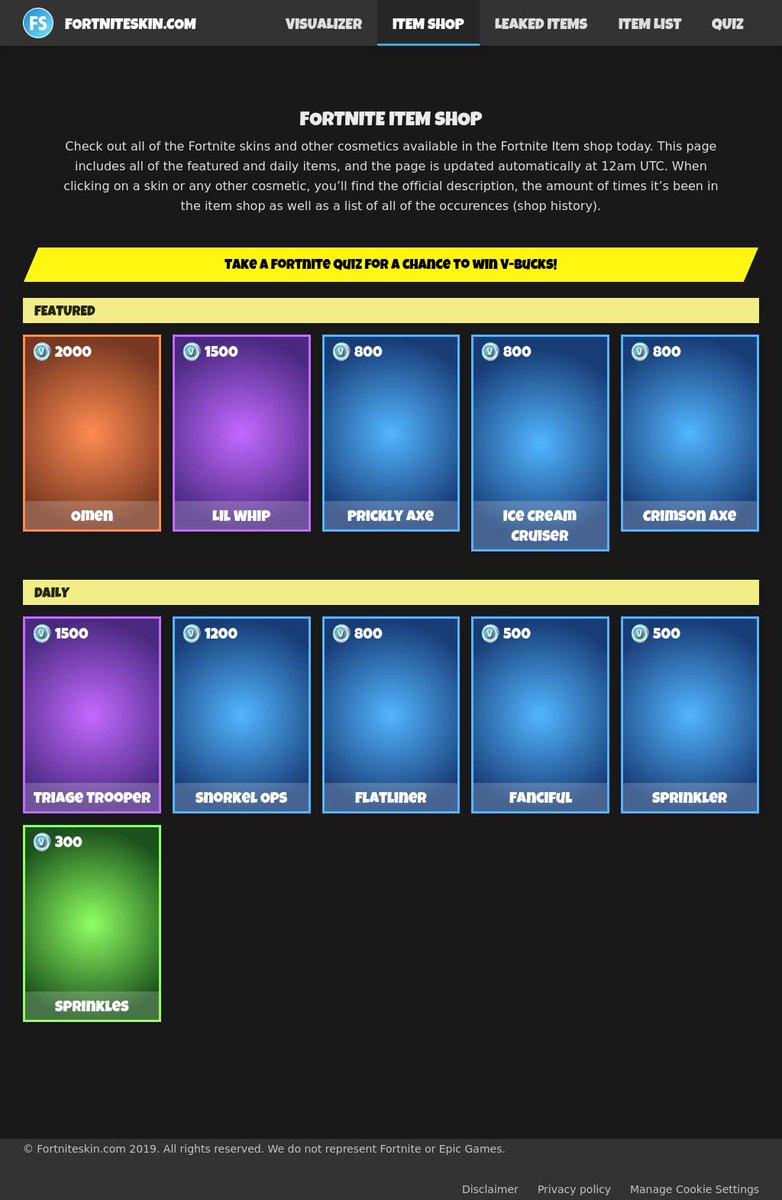 FortniteSkin tweet media