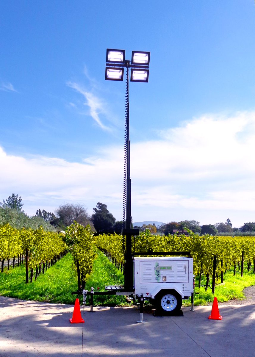 DriveH2's tweet photo. Check out these H2 Light Towers at @SonomaMicroGrid! They play an integral part in the #sustainability of this project and farm. #GoHydrogen! #H2EarthMonth https://t.co/2aJul4xlE1