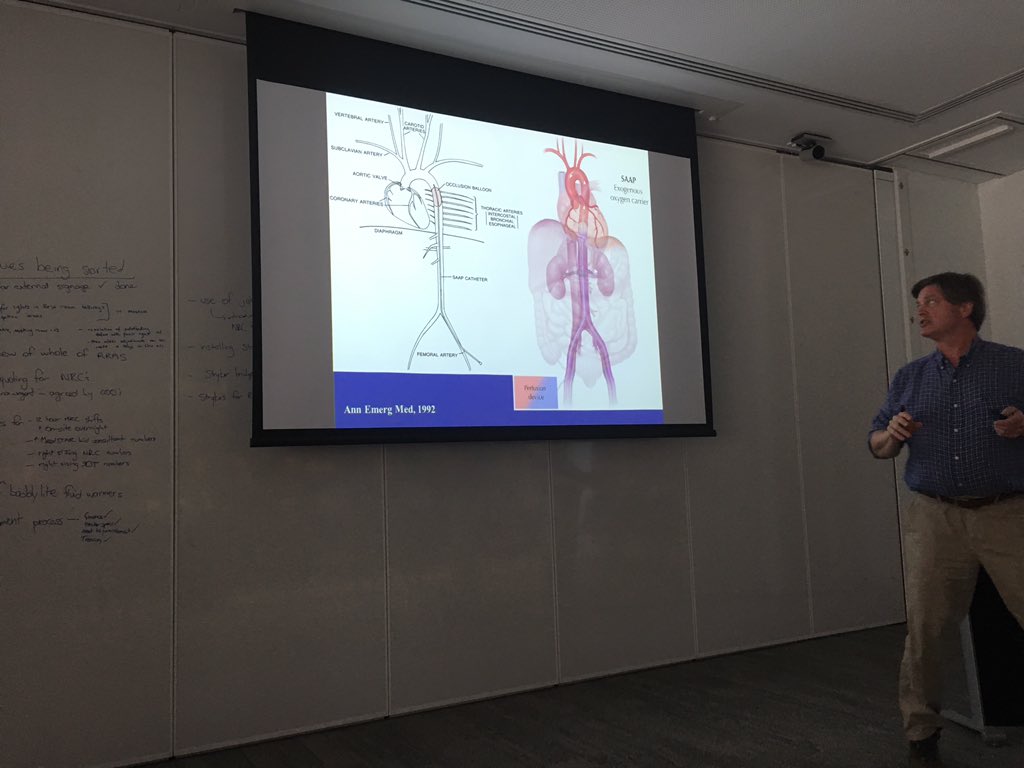 appearce2's tweet photo. Prof Jim Manning sharing his experience with selective aortic arch perfusion at MedSTAR clinical audit with visiting FUSPA students https://t.co/PAugUBmg9Y