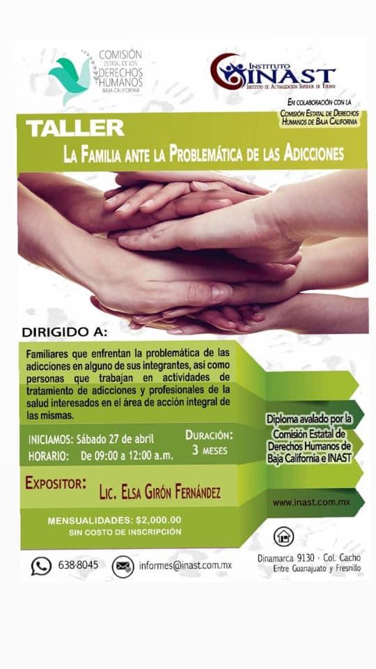 CEDHBC's tweet photo. Les compartimos esta información respecto a los Diplomados Abuso Sexual Infantil y en Adolescentes, Diplomado en Tanatología y Taller la Familia ante la Problemática de las Adicciones, que impartirá el Instituto #INAST con la colaboración de la #CEDHBC. https://t.co/Wqo5mF9No0