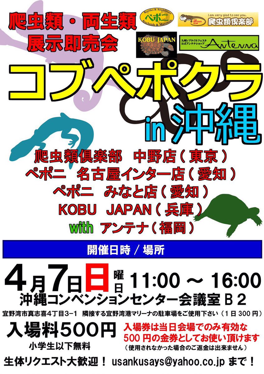 爬虫類 イベント 2020 イベント 2020 爬虫類