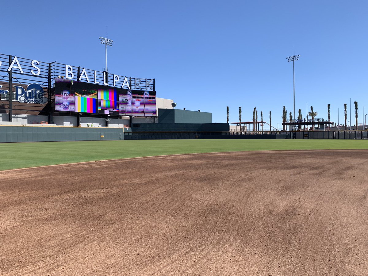 Collin2054's tweet photo. Still a definite work in progress but the hard work of so many people has gotten us here! Team worked out today then back for Tuesday opening day and stadium grand opening. We’ll have her ready! @conejo_ape #flightdeckcrew https://t.co/DBdo1bpb5v