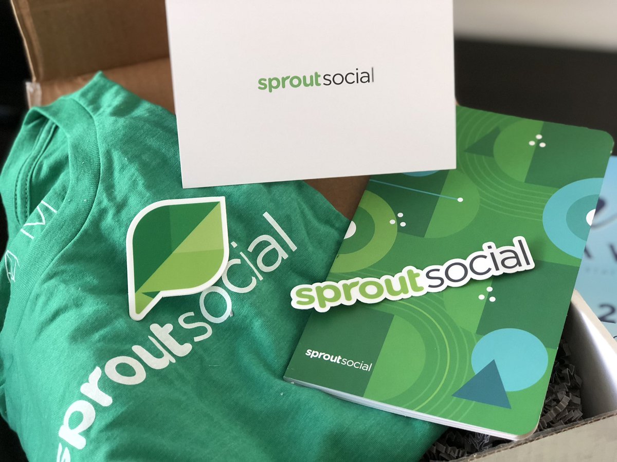 spokeology's tweet photo. Sometimes it’s the little things - like a surprise swag box just to say thanks from @SproutSocial Thanks @LukeReynebeau  - We are proud to be a #sproutpartner #sproutlove #sproutswag #agencylife https://t.co/2tiDt2lSgL