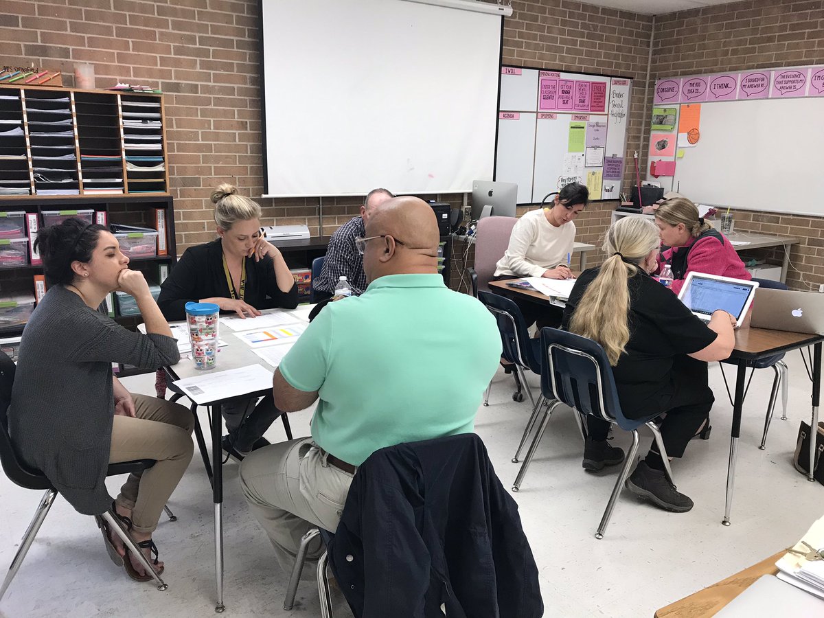 AJB ELAR and Math teachers are working diligently together, analyzing data for intervention and enrichment.@ajb_toros #MatadorFamily