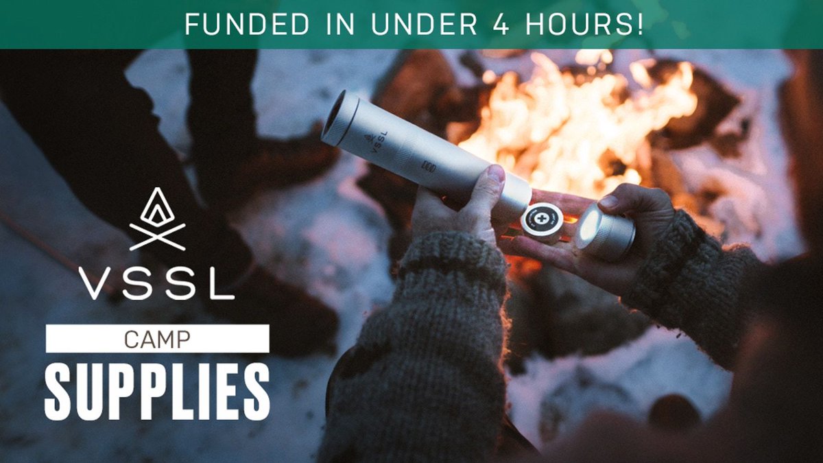 backercamp's tweet image. Congratulations to VSSL, the world's most versatile compact camping tool now #fullyfunded on kickstarter! 🔥
backer.camp/vssl #kickstarter #compacttool #campingtool