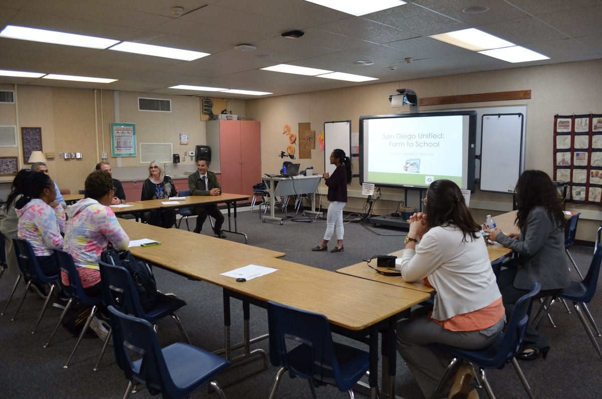 The fellows visited the Challenger Middle School <a href="/challengerms/">Challenger MS</a>. Janelle and Tara talked about the success of the farm to school programs in the San Diego Unified School District. <a href="/sdschools/">San Diego Unified</a> <a href="/SDFarmtoSchool/">SDUSD Farm to School</a>