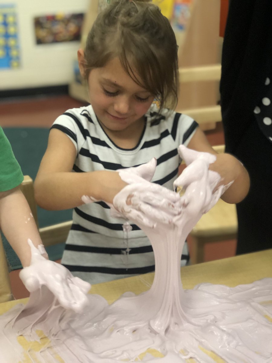 ForbesRenee's tweet photo. CURIOUSLY exploring slime @HRCE_NS @rossroadhrsb Pre-Primary Program today! Lots of discovery and building of neural pathways negotiating the feel and texture of slime. #stickyFUN #problemsolvers #CreativeThinking #playbasedlearning #nspreprimary #nsECE https://t.co/zEYWBq4x26