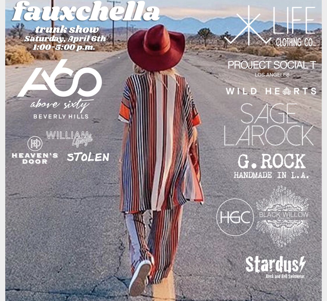 GROCKla's tweet photo. Loves !! Stop by and say hello this Saturday... 1-5 pm @abovesixtybh have a drink or ✌🏽 and shop with us‼️‼️‼️
🌈🎪☀️💘 •
#fauxchella #abovesixtybh #shop #trunkshow #festivalstyle #shopinginspo #losangeles #popup #shoplocal #tradeshow #beverlyhills #grockla https://t.co/wkFn6FMPRs