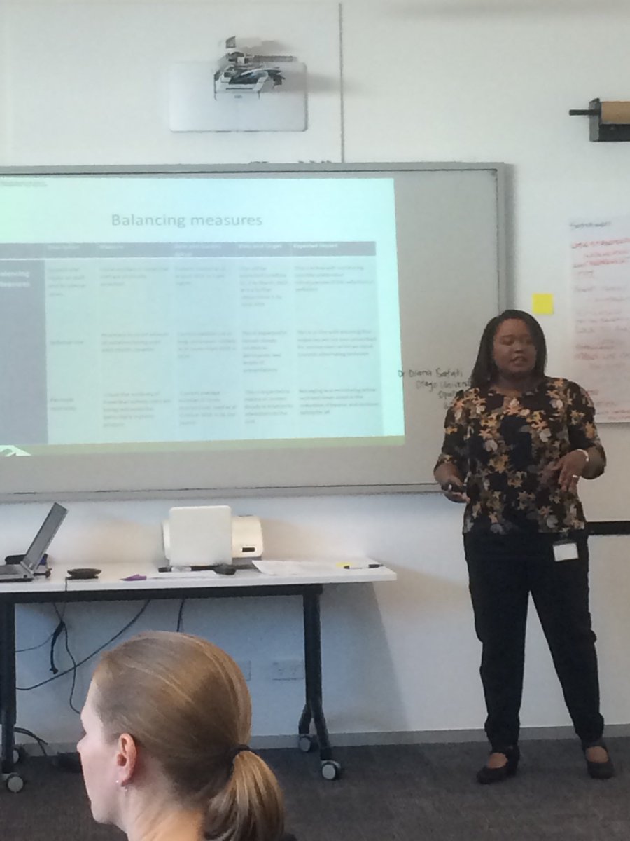 Wazzy Rivett a recent graduate from our Quality Improvement facilitators programme presenting to our cohort 5 Improvement Advisors