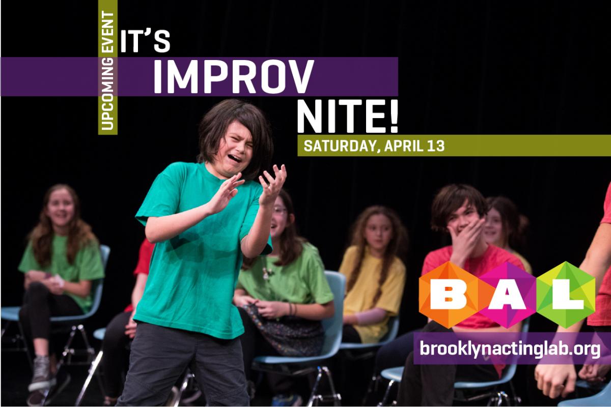 BKActingLab's tweet photo. It's the Second (Ever) BAL Improv Nite on Sat, April 13 - https://t.co/DIdybqOZ5T https://t.co/nhD0bafVpZ