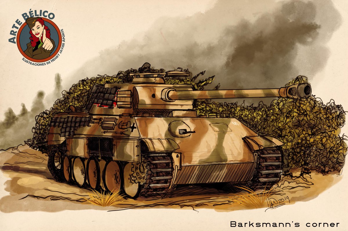hansclaw's tweet photo. Barksmann's Corner, my latest #illustration #ilustracion #drawing #pencilart #sketch #sketchbook #art #ww2 #painting #arte #pintura #nofuture #artedigital #ilustra #airplane #war #panzer #original #paintingoftheday #artoftheday #paint #instaarty #paint #artebelico #panther https://t.co/sSHpHBcB4E