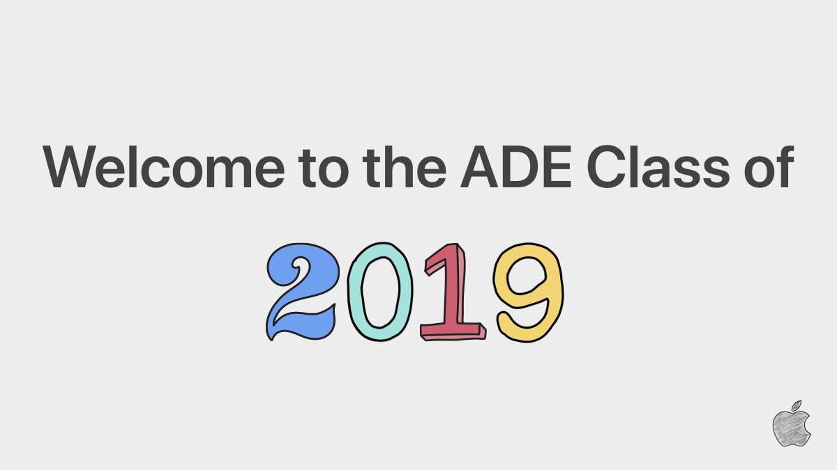 In 1994, we created the Apple Distinguished Educator program to recognize pioneers using Apple technology to transform teaching and learning. Today, we welcome 550 new members to our ADE family🎉. Congrats to the Class of 2019! apple.co/2OPSfMk  #AppleEDUchat #ADE2019