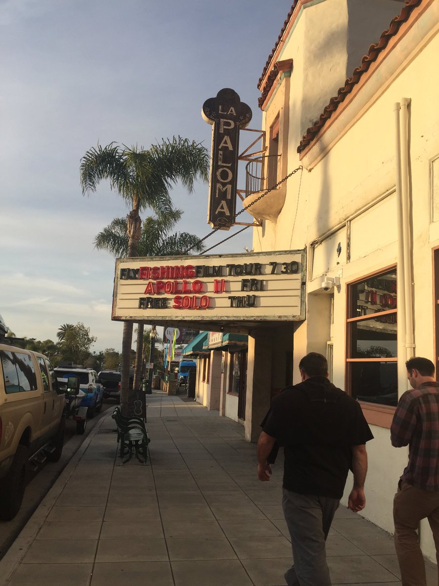 PeterTira's tweet photo. Working in San Diego this week (#CDFWR5) and headed up the road to Encinitas to take in the Fly Fishing Film Tour at the La Paloma theater. #TroutBum https://t.co/G0XeS4d00Q