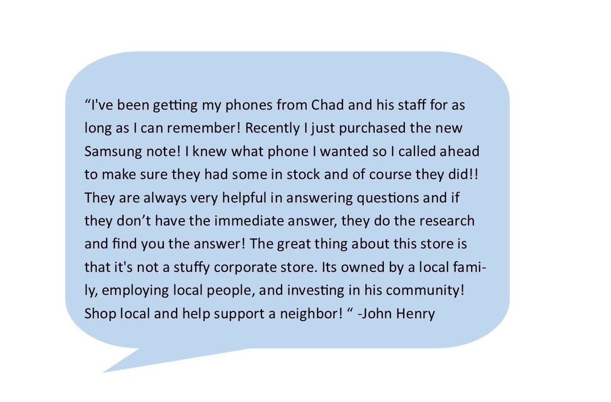 USCellularCOW's tweet photo. Thank you John Henry at Verlo Mattress for the great review on Google! 

-Chad Olson https://t.co/CqbsJO6yRO