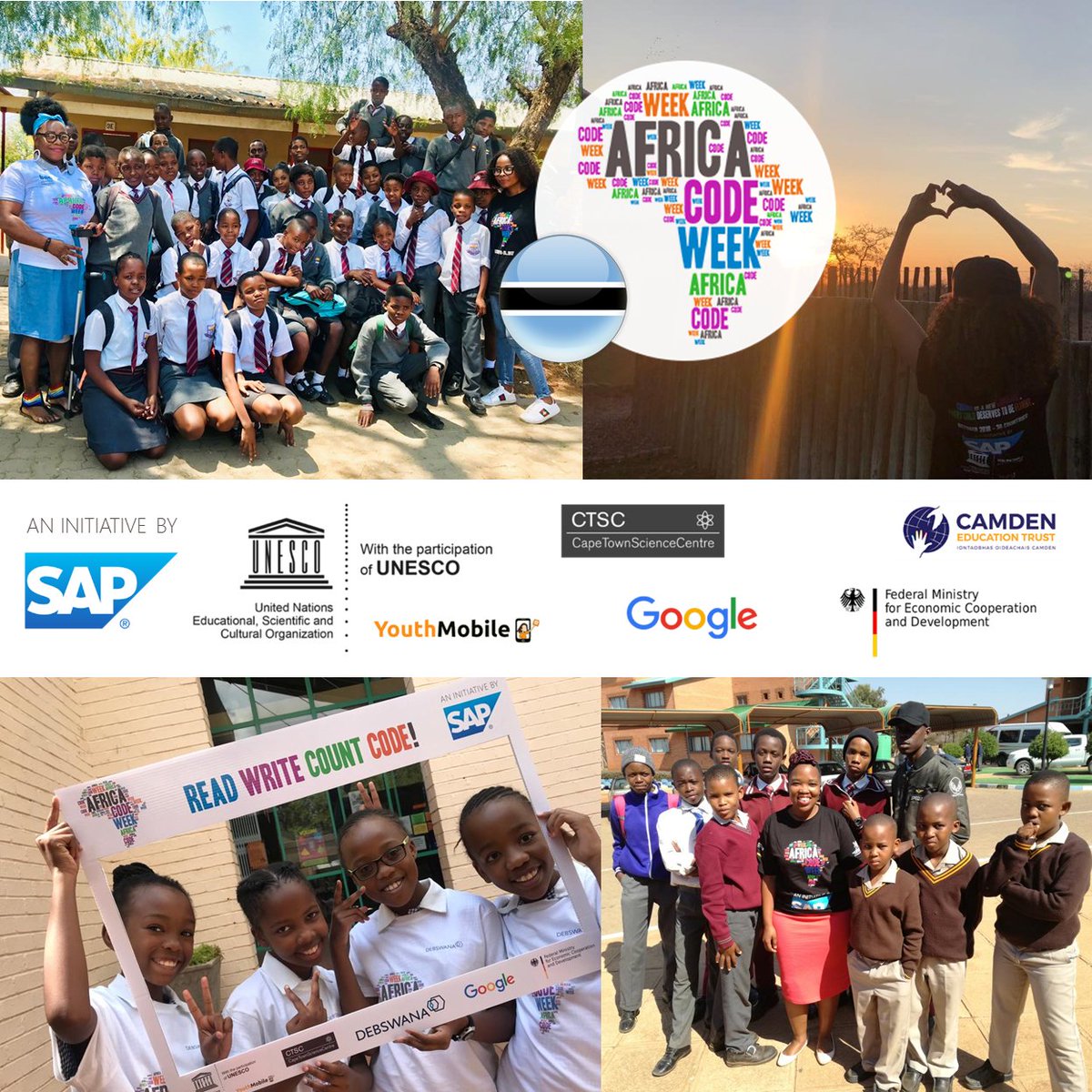 🔥 #THANKYOUAFRICA 🔥

🇧🇼 TEAM #BOTSWANA we smiled with you, danced with you, you gave us #allthefeels during #AfricaCodeWeek 2018! THANK YOU 👏🏿

Tag yourselves in the comments and RT if you participated in #ACW2018 in BOTSWANA!