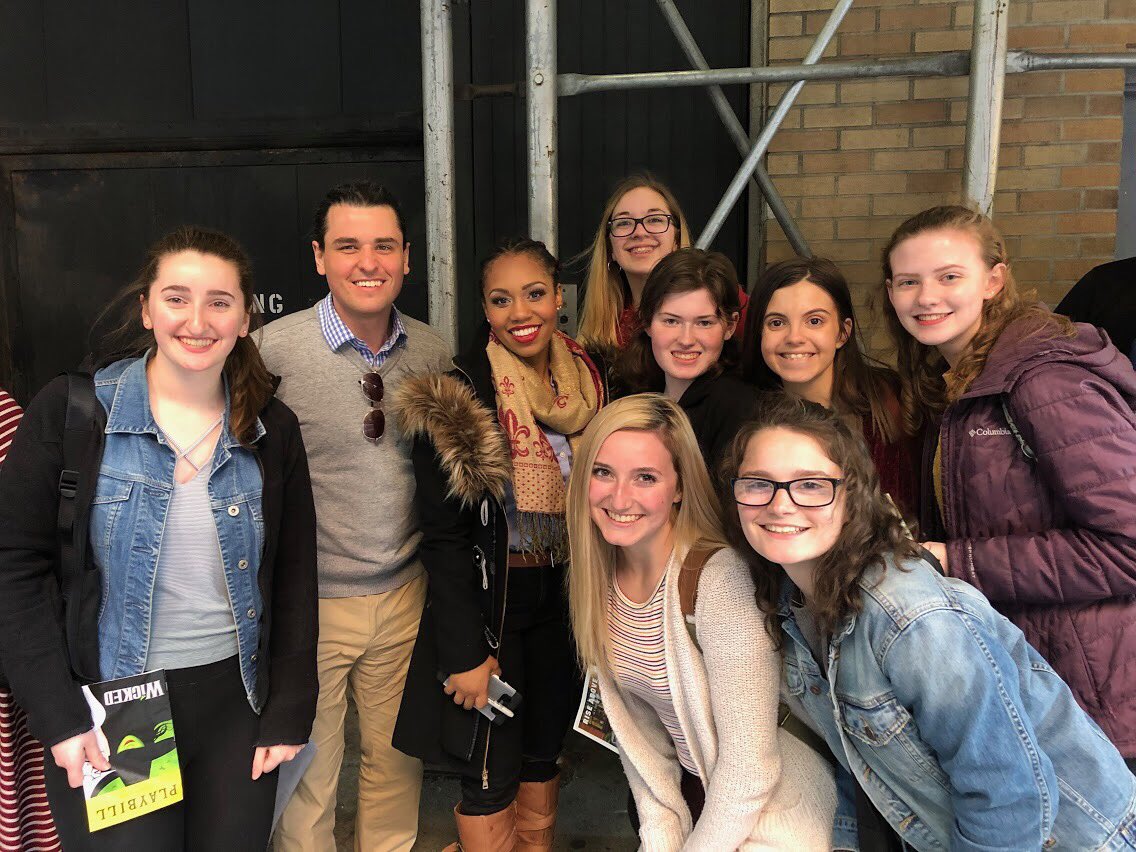 Norton HS Music Department and their wildly successful trip to see ‘Wicked’ at the Gershwin Theater in NYC! We even got to meet Glinda the Good Witch (Katie Rose Clarke)! So proud of the way our NHS students represented Norton in the Big Apple🍎  <a href="/giuliano_lisa/">Lisa Giuliano</a> <a href="/NortonSchools/">Norton Public Schools</a>