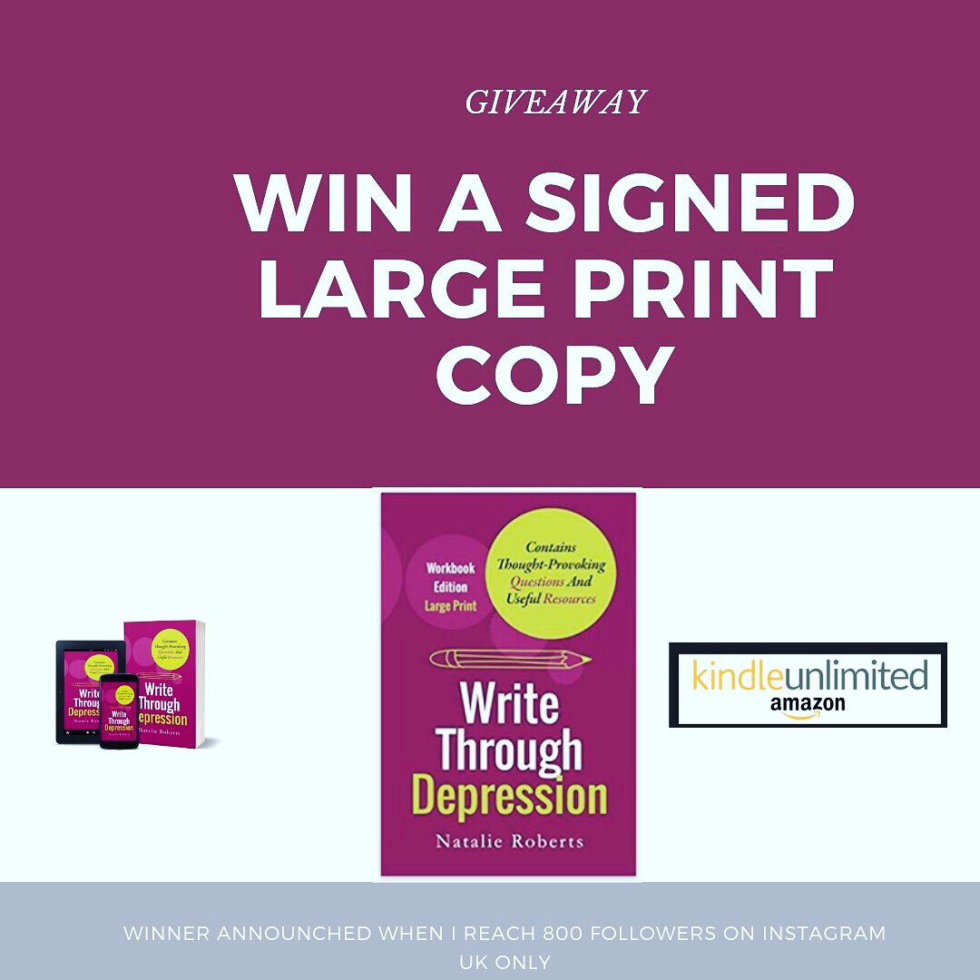 Natalieroberts1's tweet photo. Pop over to Instagram, I’m giving away a signed, large print copy of my book #giveaway #indieauthor #writethroughdepression #mentalhealth #DepressionIsReal

UK only! 

https://t.co/BAggojaNji https://t.co/Sv4Q7cM7lM