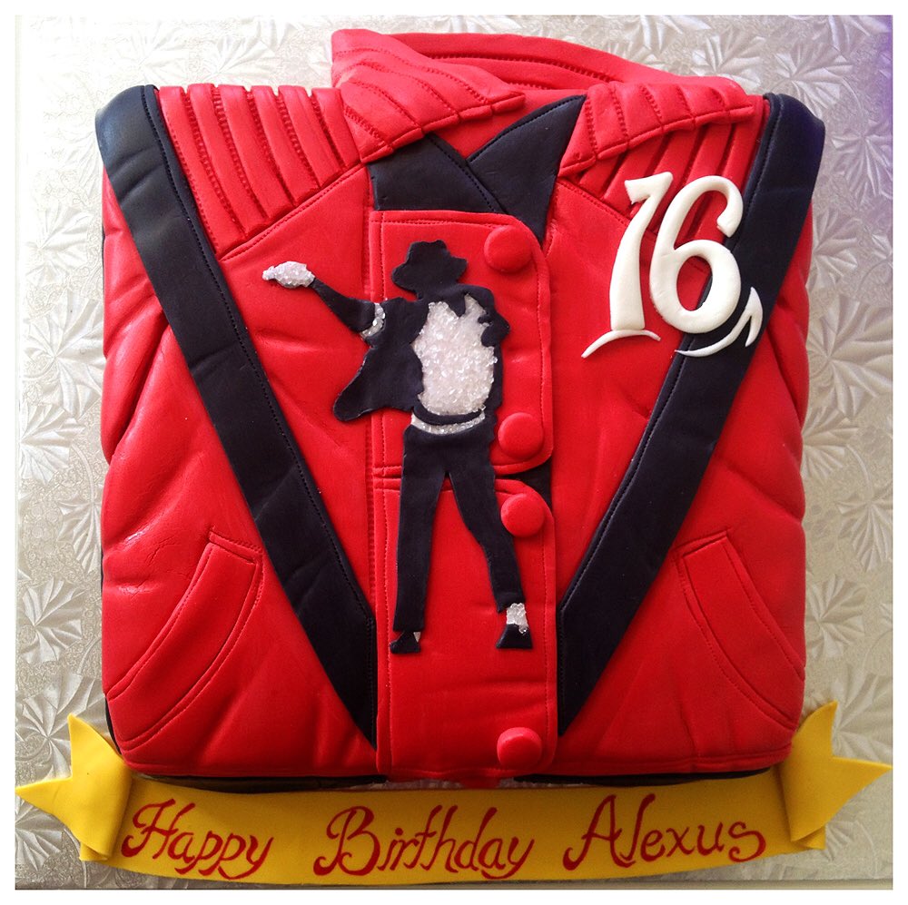 Michael Jackson Jacket cake by Cakerific! Love making folded clothes. The clients always think they’re real and try to pick them up. #cake #cakedecorating #culinaryarts #cakerific #therobinsonscrew #michaeljackson #redleatherjacket #cakeart #artcake #cakeartistry  #cakerific_cake