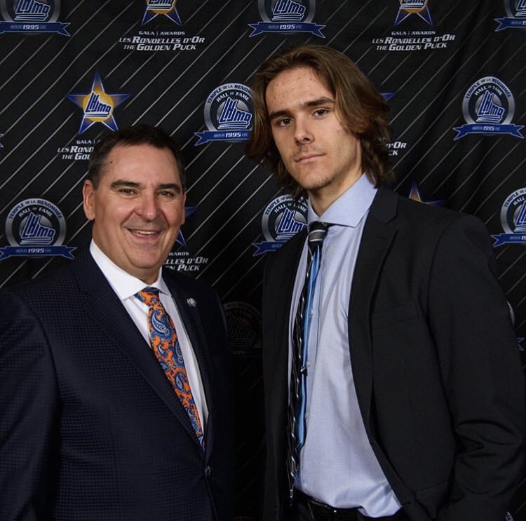 thehighbutton's tweet image. Congratulations to Raphael Lavoie on winning The Michael Bossy Trophy as the QMJHL Top Professional Prospect! #HighButtonFamily #FriendofTheShow