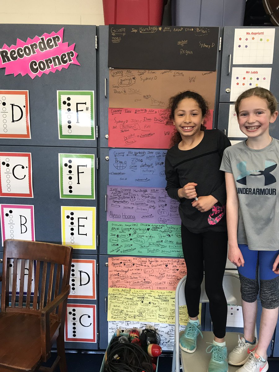 singwithmeMrsD's tweet photo. Congrats these Recorder Karate masters! First in their classes to get their black belts!! @MsLeary1 @MrsIsola and Mrs. Monaghan 🎼 https://t.co/UxO8V0jUss