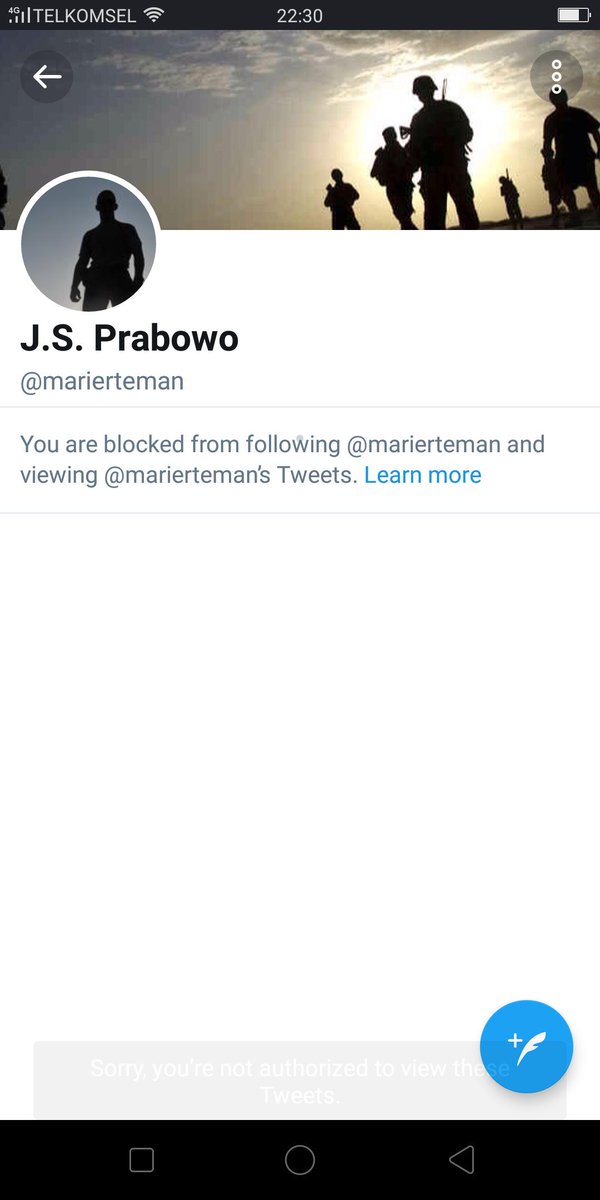 Pak Johannes S Prabowo / <a href="/marierteman/">J.S. Prabowo</a> sejak kapan anda menjadi pengecut seperti ini? Baru diajak debat di Med-Sos anda sudah nge-block. 

Gue minta bantuan #RakyatAkalSehat 1000 RT utk tuit ini. Terimakasih!!