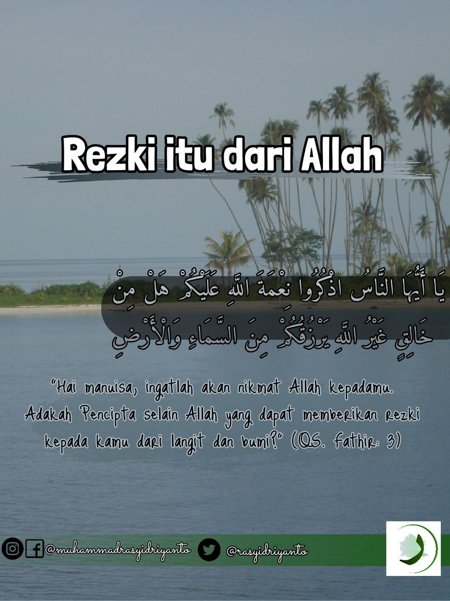 rasyidriyanto's tweet photo. Bismillah
•••
Kita cuman di perintahkan untuk beribadah , berusaha , dan tawakkal ke pada Allah ﷻ. Masalah rezki itu langsung dari Allah ﷻ , bukan dari siapa siapa.
#alquran #assunnah #islam #rezki #manhaj #salaf #Twitter #muhammadrasyidriyanto https://t.co/8JHn2zOIEk