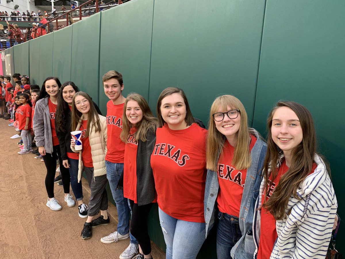 NewTechCoppell's tweet photo. Our character learners at the @Rangers ballgame tonight #NTHCempower https://t.co/Wf10dbf9MI