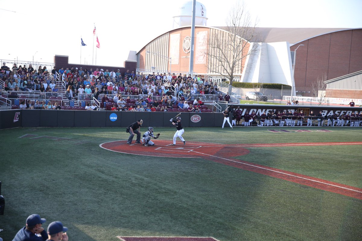 Thanks to all of the Greeks and fans that came out to support <a href="/EKUBaseball/">EKU Baseball</a> tonight and helped us get a great win.
Your energy was what we needed!You all are welcome ANYTIME to come back! 
<a href="/EKUGreekWeek/">EKU Greek Week</a>