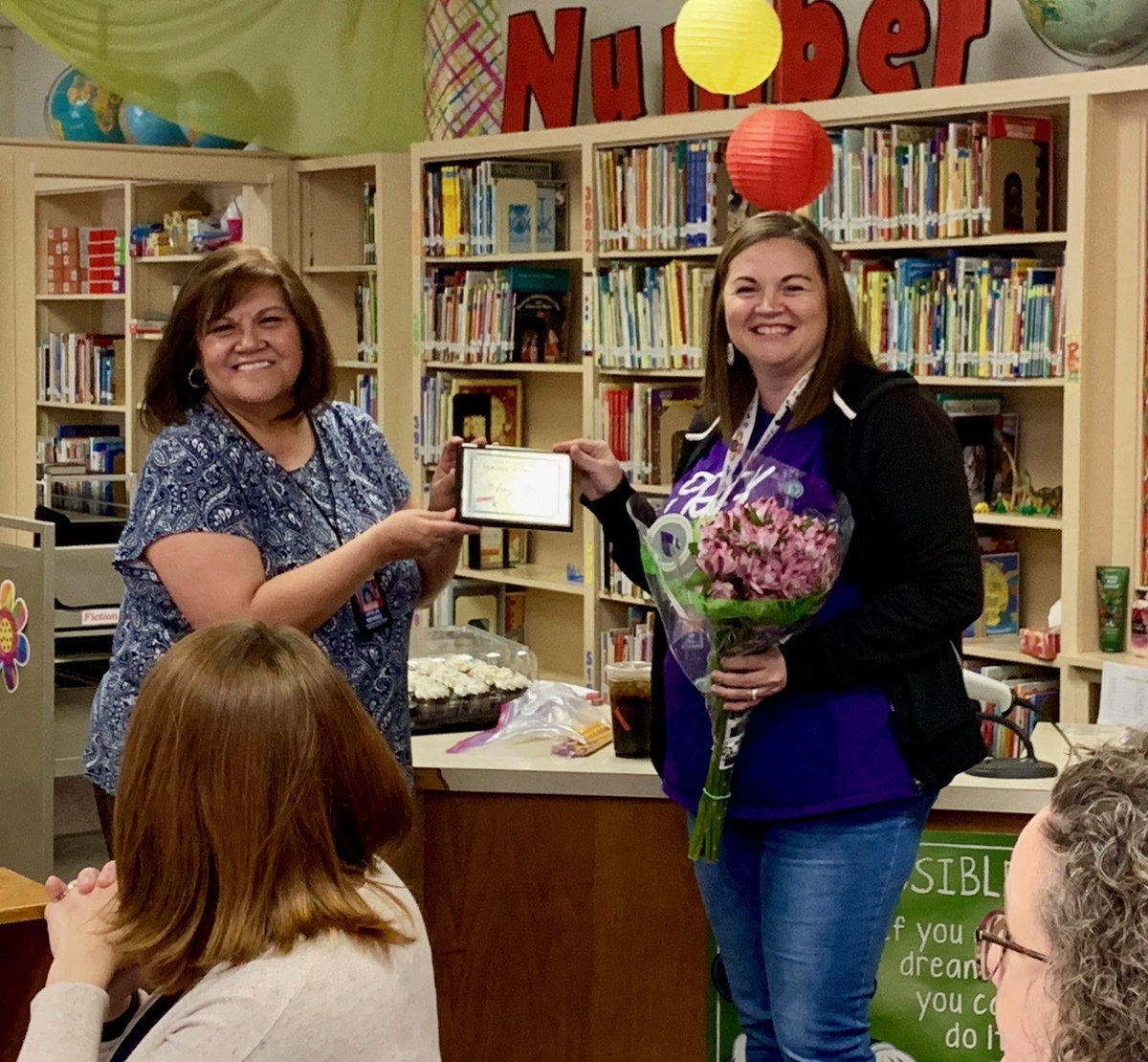BowieBraves's tweet photo. Presenting @BowieElem 2019 #Teacher of the year! Congratulations to Amy Hall, our fantastic #PreK #educator. Thank you for valuing our little ones and sharing your passion for learning with them. #proud @LubbockISD @ofemen616 https://t.co/E4kl6lIw8J